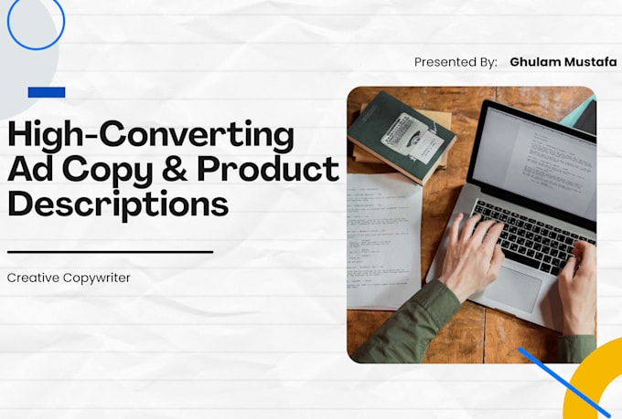 write high converting ad copy and product descriptions